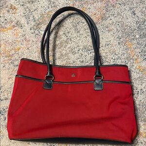 Etienne Aigner Large Canvas and Leather Tote